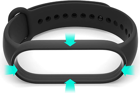 Yuuol Soft Silicone Wristbands, Compatible with Xiaomi Mi Band 6/5, Adjustable Sport Wrist Strap for Women & Men...