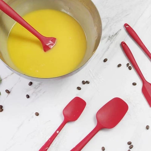 Spatula Kitchen Utensils - 6 Pieces Silicone Spatula Set Heat Resistant, Cooking Utensils Food Grade Rubber Spatulas for Nonstick Cookware Kitchen...