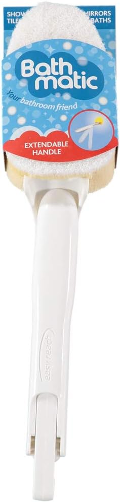 Bathroom Sponge on Handle, 8-9 (1pk), White...