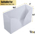 Paper Towel Holder Dispenser for Countertop, Kitchen or Bathroom - White Acrylic Napkin Holders Great Disposable Hand Towel Tray for Z-Fold, C-Fol...