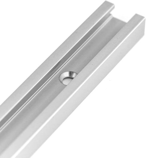 QWORK 12" T-Track, 4 Pack Aluminum Double Track with Mounting Holes for Woodworking...