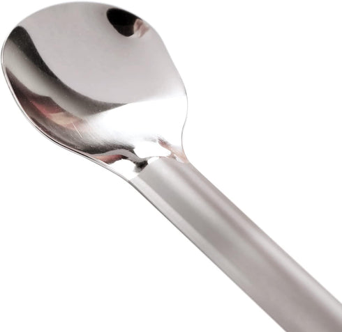 Titanium Long Handle Spoon With Polished Bowl, For Camping, Hiking & Backpacking, Extra Strong, Durable & Lightweight - 8.6” Long With Drawstring ...