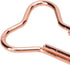 Paper Clip, 100Pcs Rose Gold Paper Clips Shaped Paper Photo Clips Clamps Metallic with Storage Box for Office Home School Papperwork Art Craft...