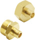 Hooshing Garden Hose Adapter 1/4" NPT to 3/4" GHT Brass Garden Hose to Pipe Fittings Connectors with Washers...