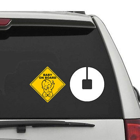 2023 Design- Baby on Board Sticker Sign (3 Pack), Baby Board, Baby car Sticker, Baby car Decal, US Department of Transportation Recommend Color & ...