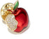 Red Apple Crystal Brooch Pins for Women Fashion, Rhinestone Women's Brooches,Birthday Gift 2210019-??...