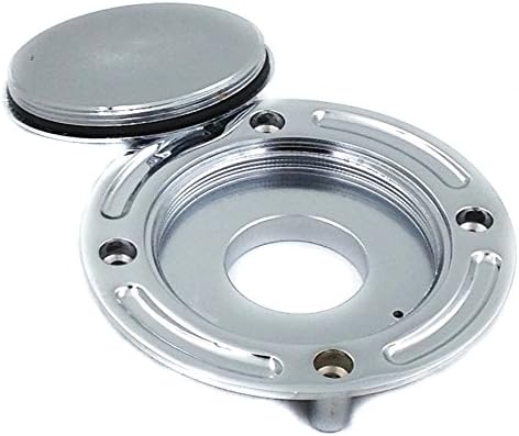 HTTMT MT249-042-CD Chrome Keyless Gas Cap Twist Off Fuel Tank Cap Compatible with 1997-2003 Suzuki GSX-R 600 1996-2003 GSX-R 750 2001-2002 GSX-R 1...