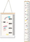 Kids Growth Chart, Wood Frame Fabric Canvas Height Measurement Ruler from Baby to Adult for Child's Room Decoration 7.9 x 79in (7.9 x 79in, Unicor...