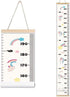 Kids Growth Chart, Wood Frame Fabric Canvas Height Measurement Ruler from Baby to Adult for Child's Room Decoration 7.9 x 79in (7.9 x 79in, Unicor...
