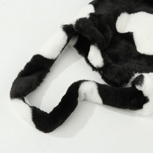 Fluffy Shoulder Bag, Women Girls Large Cute Handbag, Plush Ladies Tote Bag Furry Purse...