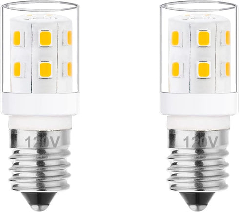 E14 LED Light Bulbs, European Base Refrigerator Bulb for Particular Fridge Freezer Turkish Lamp E14 Socket 120V Daylight White 6000k Non Dimmable ...