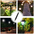 8 Pcs Solar Light Stakes Replacement, 0.62" x 5.3" Plastic Ground Stakes Pathway Lights Spike for Yard Garden Outdoor Christmas Halloween Pathway ...