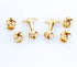 Knot Gold Tone Cufflinks and Studs Tuxedo Set in a Presentation Gift Box & Polishing Cloth...