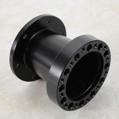 Acouto Steering Wheel Hub Spacer 3inch Car Steering Wheel Extension Spacer Aluminium Steering Wheel Hub Adapter Spacer Kit (Black)...