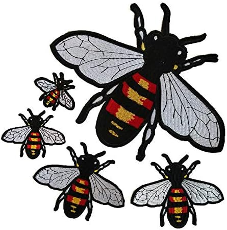 Retro Embroidery Large/Med/Small Bees/Wasps Paste Patch Clothing Sweater DIY Accessories Fashion Patch...