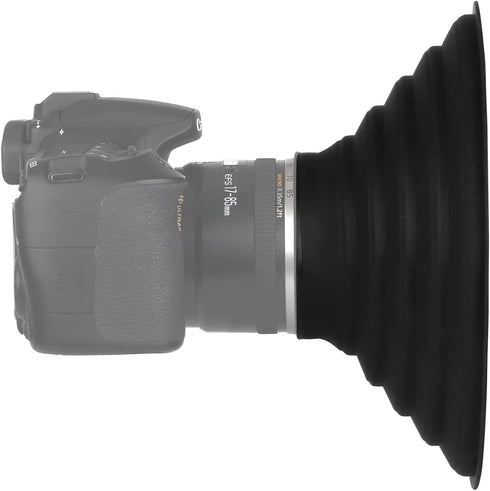 Lens Hood for Nikon Canon Pentax Sony Camera Lens, Ultimate Anti-Glass Anti-Reflective Silicone Rubber Collapsible Len Hood Take Reflection-Free P...