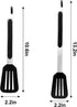 Cooking Tongs 9 inches and 12 inches Stainless Steel Kitchen Silicone Serving Tong Heat Resistant Meat Turner Spatula Tongs with Locking Handle Jo...