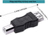 USB 2.0 Print Adapter, 2 Pack Type A Female to B Printer Male Connector Converter Plug Compatible for Printer Fax Machine Hard Drive...