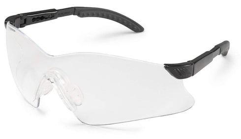 Gateway Safety 14GB80 Hawk Wraparound Safety Glasses, Clear Lens, Black Temple...