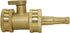 Hooshing Heavy Duty Brass Jet Nozzle High Pressure Jet Sweeper Sprayer Nozzle with Garden Hose Shut Off Valve 3/4" GHT Connector...