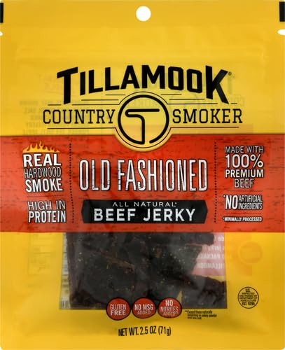 Tillamook Country Smoker Real Hardwood Smoked Beef Jerky, Old Fashioned, 2.5 Ounce...