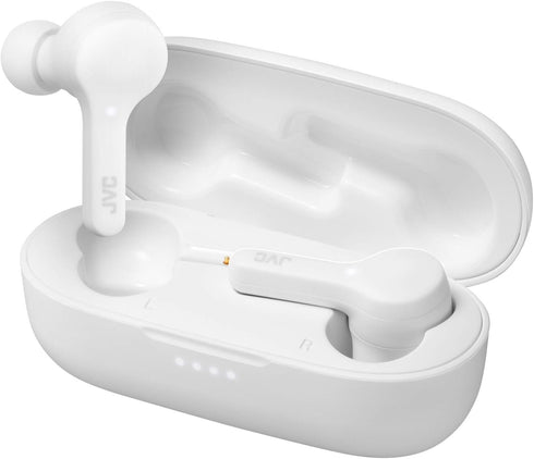 JVC Gumy Truly Wireless Earbuds Headphones, Bluetooth 5.0, Water Resistance(IPX4), Long Battery Life (up to 15 Hours) - HAA7TW (White)...
