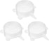 uxcell Silicone Stretch Lids, 3Pack 2.56" Round Container Lid Silicone Bowl Covers Reusable Silicone Lids for Cups, Bowls and Food Cover, White...