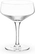 Viski Raye Angled Stemmed Crystal Coupe Cocktail Glasses, Champagne Coupe Glasses, Drinkware Set, Espresso Martini Glasses, Set of 2, 7oz...