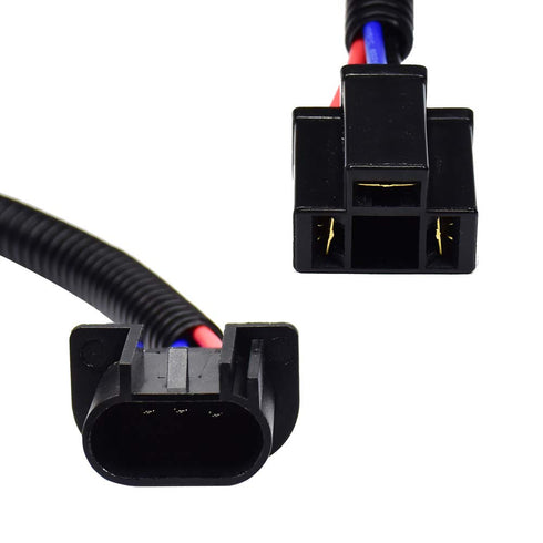 H13 9008 to H4 9003 Adapter Extension Wiring Harness Sockets Connector Headlight Conversion Retrofit for Jeep Wrangler JK TJ or Trucks 2pcs...