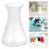 12pcs Flask, Bottle Kit Learning Mouth Supplies Ml Container Erlenmeyer Wide Triangular for Bottles Professional Scientific Plastic of Flask- Cone...