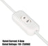 Inline Cord Switch, PLUSPOE 4-Pack On Off Button Control Lamp Appliance Switch for Bedroom Table Lamp Desk LED Lights,White...