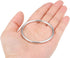 uxcell O Ring Buckle 45mm(1.8") ID 3mm Thickness Zinc Alloy O-Rings for Hardware Bags Belts Craft DIY Accessories, Silver Tone 5pcs...