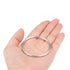 uxcell O Ring Buckle 45mm(1.8") ID 3mm Thickness Zinc Alloy O-Rings for Hardware Bags Belts Craft DIY Accessories, Silver Tone 2pcs...
