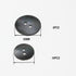 Black Genuine Mother of Pearl Buttons Set,22PCS/Pack(16PCS 15MM+6PCS 20MM),2 Holes Bulk Natural MOP Pearl Shell Buttons for DIY Sewing Crafts,Shir...