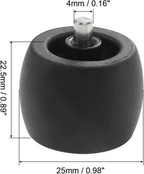 PATIKIL 2Pcs Replacement Front Wheel Part Accessories for R101AE RV1001AE UR1100SRUS AV1002AE AV1010AE RV100AE Robot Vacuum Cleaner...