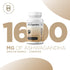 Certified Organic Ashwagandha 1600mg, 120 Veg Capsules - Supports Sleep & Balanced Energy Levels (120 Count (Pack of 1))...