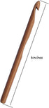 12pcs 6" Bamboo Crochet Hooks Needle Knitting Hooks Weave Yarn, 3 to 10 mm Diameters...