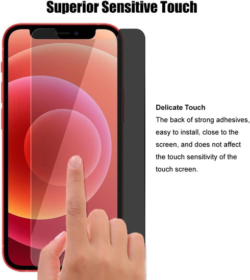 3 Pack Privacy Screen Protector For iPhone 12 Mini 5.4" Anti Spy Private Tempered Glass...
