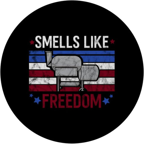 American Smoker Patriotic BBQ 4th july PopSockets Standard PopGrip...