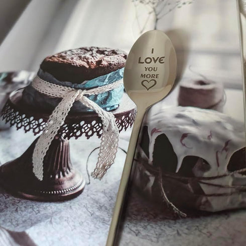 I Love You More Spoon Gifts for Him Her Anniversary Christmas Gift for Boyfriend Girlfriend Romantic Valentine's Day Gifts for Wife Husband Couple...