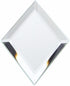 Plymor 2" x 3" Diamond-Shaped, 3mm Thick Beveled Glass Mirror, Pack of 3...