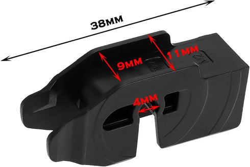 eMagTech 6Pcs Front Wiper Blades Fitting Hook Clip Adapter for 9mm Hook Type Arm Install Wiper Blades Fitting J Hook Arm Wiper Blades Adapter Clip...
