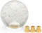 65mm Shifter Knob Silver Powder Universal Gear Shift knob Crystal Acrylic Ball for Manual Automatic Vehicles, with 3 Adapters...