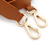 CRAFTMEMORE Bag Handle Replacement Genuine Leather Purse Strap for Handbag Tote Briefcase GL018 (Brown Strap, Gold Clasp)...