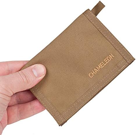 Chameleon Bifold Mens Wallet-Military Tactical Men Wallet- Canvas Thin Front Pocket Travel Bi-Fold Wallet-Best Nylon Travel Pouch...