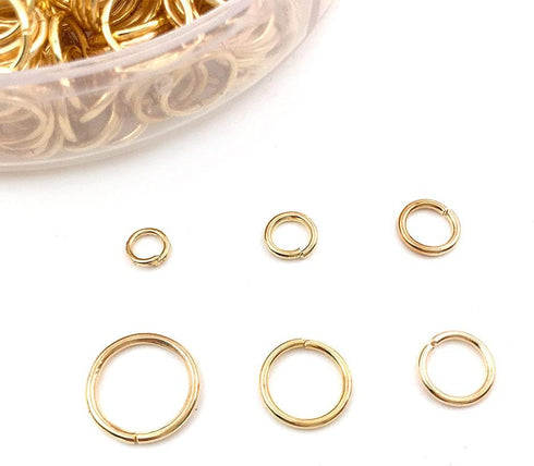 1500Pcs Mixed 6 Sizes Open Jump Rings,4mm 5mm 6mm 7mm 8mm 10mm Jump Ring Jewelry Keychain for Jewelry Making Accessories with 1Pcs Jump Ring Open/...