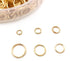 1500Pcs Mixed 6 Sizes Open Jump Rings,4mm 5mm 6mm 7mm 8mm 10mm Jump Ring Jewelry Keychain for Jewelry Making Accessories with 1Pcs Jump Ring Open/...