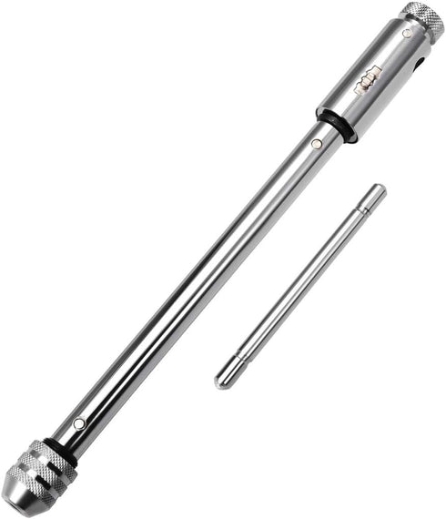 uxcell Adjustable Ratchet Tap Wrench T-Handle, for Metric M5-M12 Thread Taps, Ratcheting T Handle Holder Reamer Hand Tapping Tool for Machinist Re...