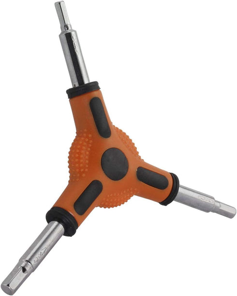 1-Pack Y Shape Bike Hex Wrench Bicycle Cycling Torque Spanner Internal Hex Key Combination Repair Tools 3 Way Allen Wrench 4mm 5mm 6mm...