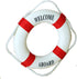 MorroMorn Lifebuoy Wall Hanging Decor - Welcome Aboard Mediterranean Style Home Decoration (Red, 14")...
